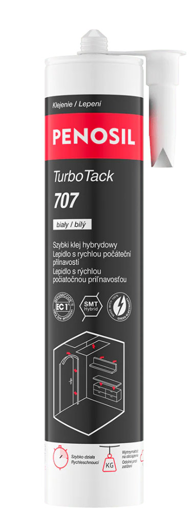 Klej montażowy TurboTack 280ml White 707 H5064 kartusz