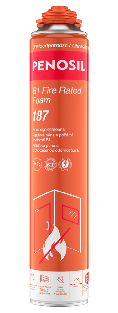 Piana B1 Fire Rated Foam 750 ml red A6463