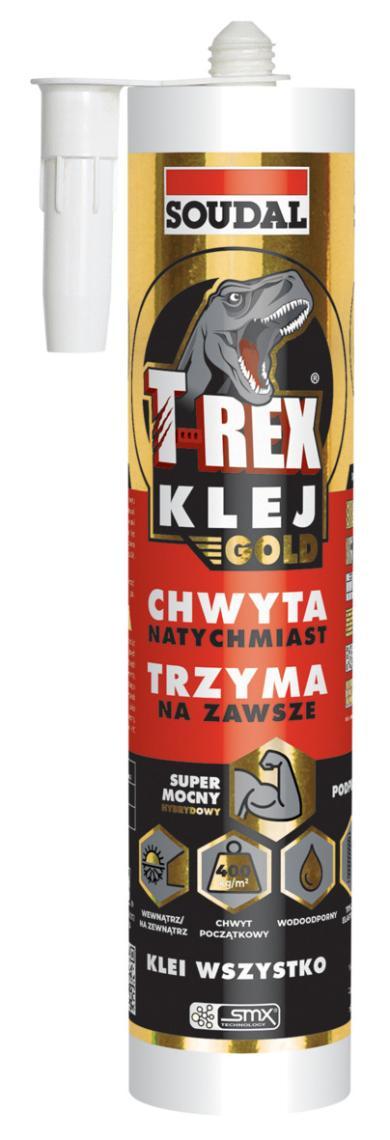 Klej montażowy T-REX GOLD 290 ml biały (SZTUKA)