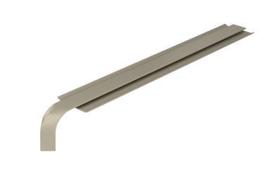 Łącznik kątowy ALU soft RAL 1019 400 mm