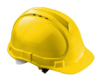 Kask budowlany uniwersalny - żółty